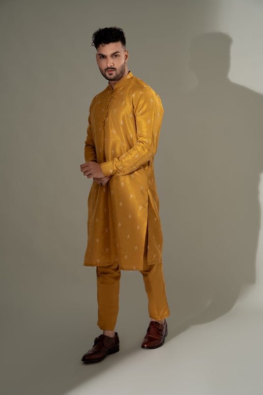 MUSTARD KURTA PAJAMA