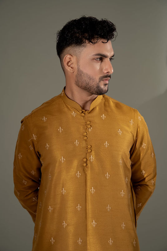 MUSTARD KURTA PAJAMA