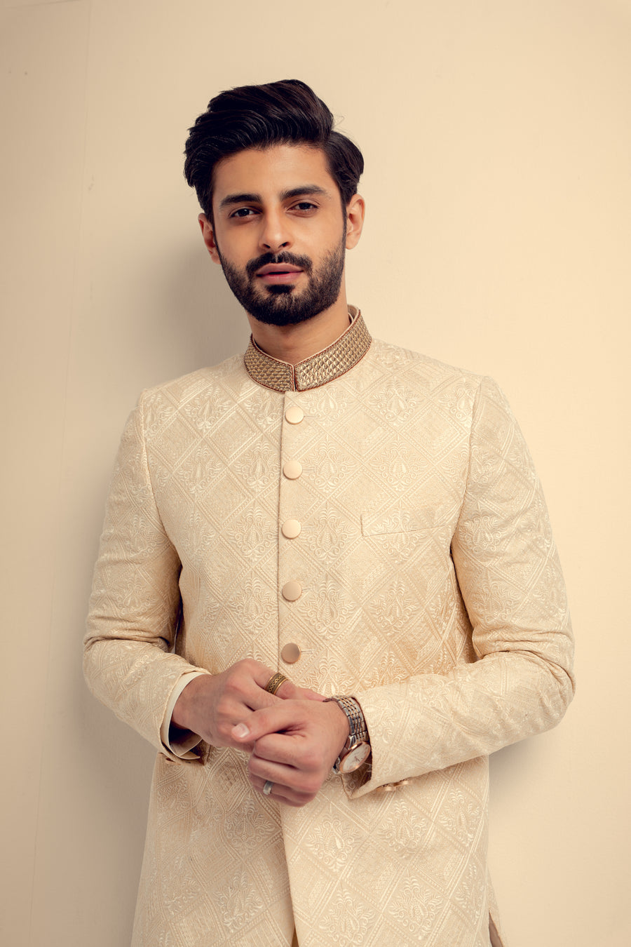 IVORY WHITE EMBROIDERED