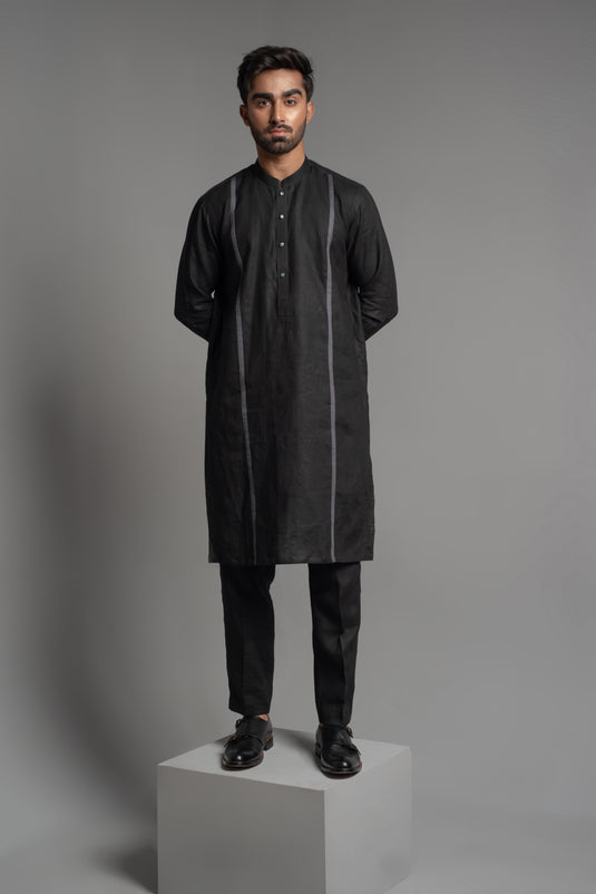 BAL - M - 27 | Black Classic Kurta