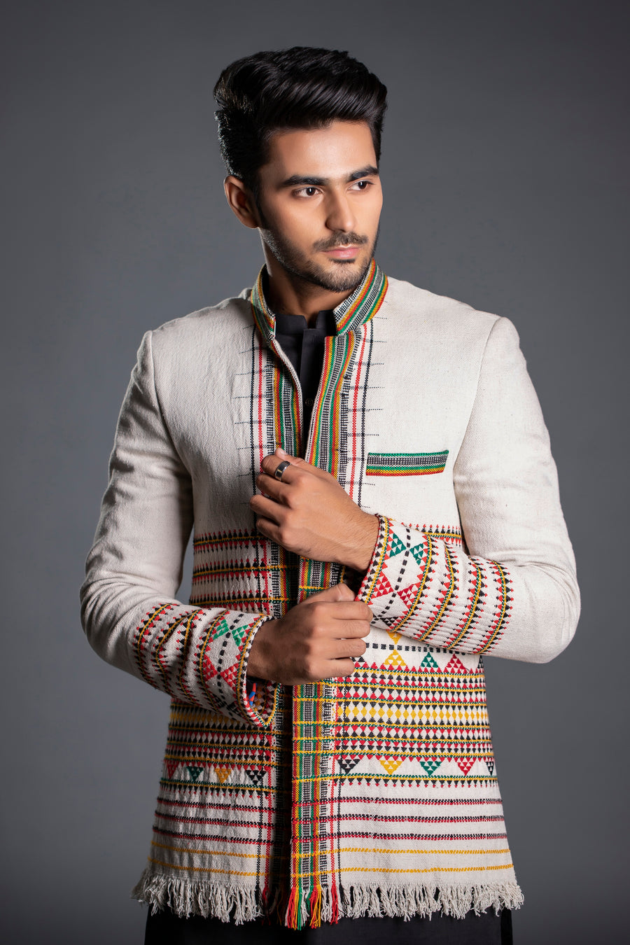 HAND WEAVED THARRI PRINCE JACKET