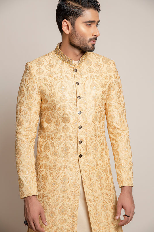 Golden Sherwani